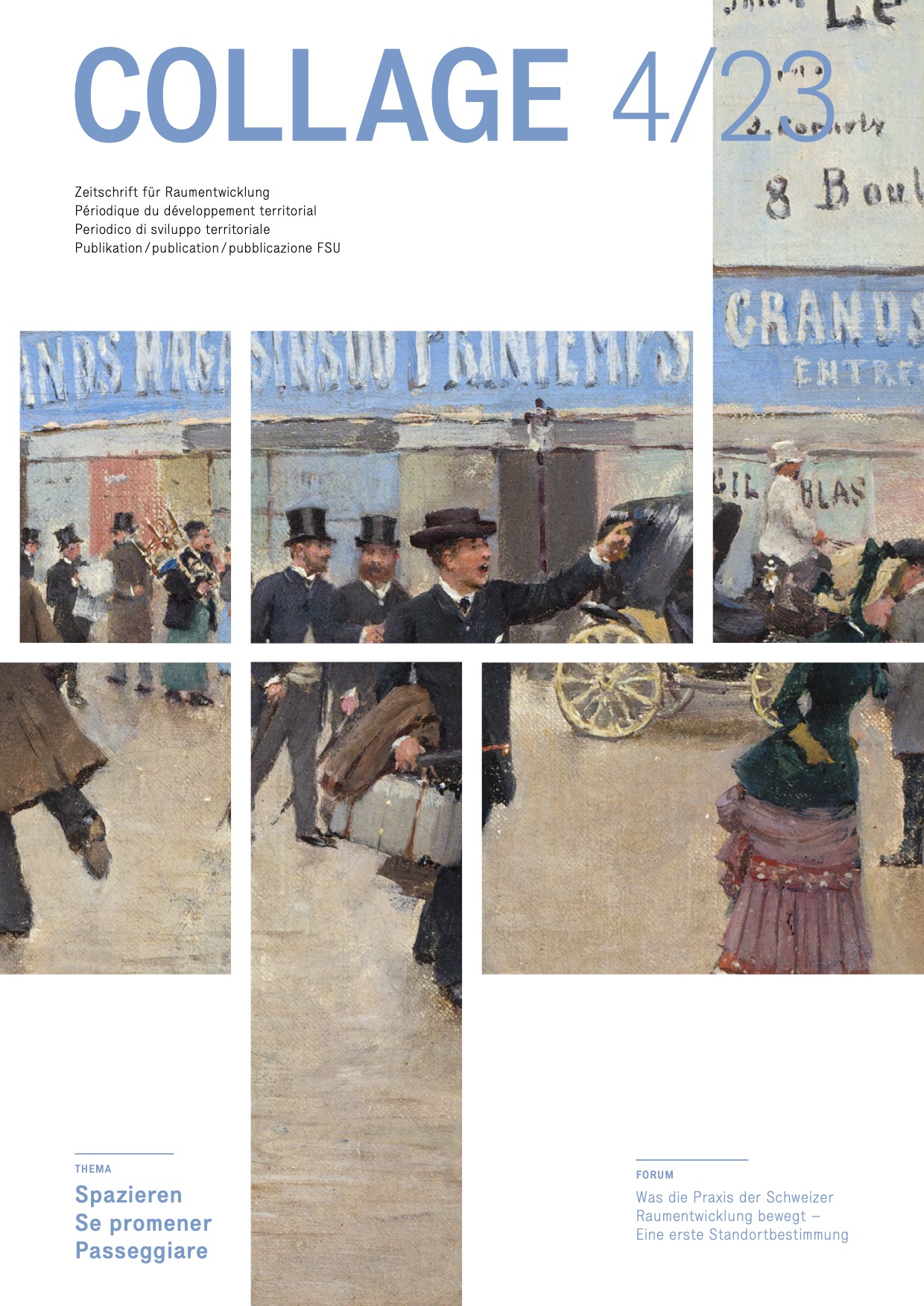 Cover Swiss magazine Collage 5/23