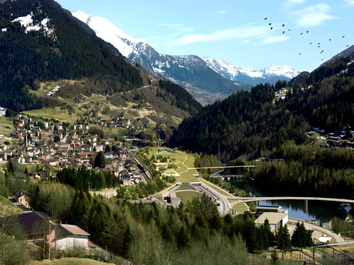 Airolo before the renaturation